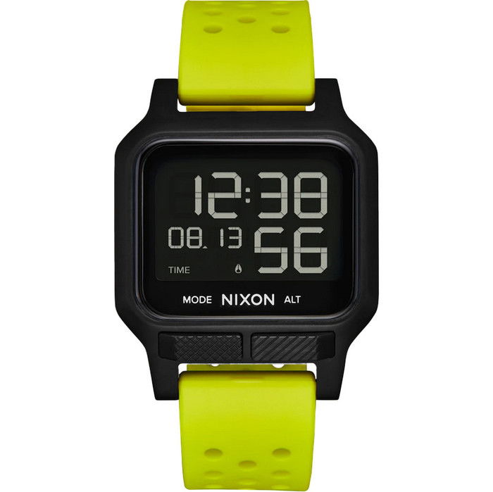 2024 Nixon Heat Surf Uhr A1320 Citron Schwarz Zubehor Uhren Surf Uhren Wetsuit Outlet